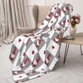 thumbnail image 3 of Sikiie Gnomes and Hearts Cozy Flannel Fleece Throw Blanket: Lightweight & Thick for All Seasons - Perfect for Women, Men, & Kids"40"x30", 3 of 6