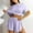 01 Purple, variant on Weiqire Pajamas for Women Set, 2 Piece Soft Pjs Lounge Sets Cut-out Design High-Slit Loungewear Sleepwear