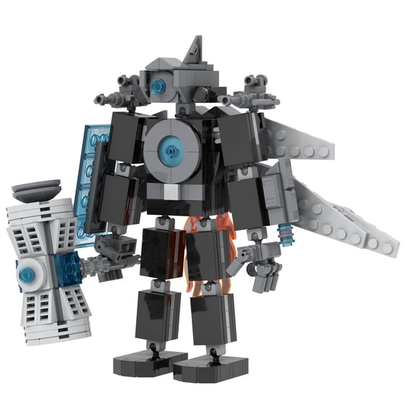 MOOXI Toilet Super Titan Monitor Man Action Figure Building Set,Classic Creative Building Blocks Children Kit,Gifts for Kids(372pcs)