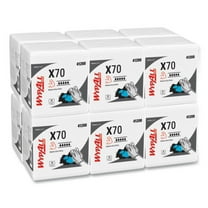 WypAll 41200 X70 1/4-Fold 12-1/2 in. x 12 in. Cloths - White (76/Pack 12 Packs/Carton)