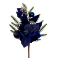 thumbnail image 1 of Vickerman L213017 Choix de Décoration Magnolia Bleu Nuit - Lot de 2, 1 of 1