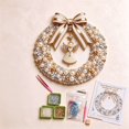 thumbnail image 4 of 2D DIY Christmas Pearl Wreath Making Kit Craft Decoration Set 7.87x7.87in, 4 of 6