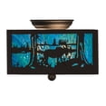 thumbnail image 5 of Meyda Tiffany 163101 Moose At Lake 2 Light 15" Wide Semi-Flush Square Ceiling Fixture -, 5 of 7