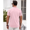thumbnail image 3 of COOFANDY Men's Casual Shirt Short Sleeve Button Up Slim Fit Shirt for Male, 3 of 6