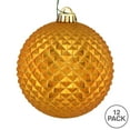 thumbnail image 3 of Vickerman 2.75" Antique Gold Durian Glitter Ball Ornament, 12 per Bag, 3 of 3