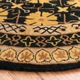 thumbnail image 3 of SAFAVIEH Classic Grozda Oriental Wool Area Rug, Green/Apricot, 3'6" x 3'6" Round, 3 of 7
