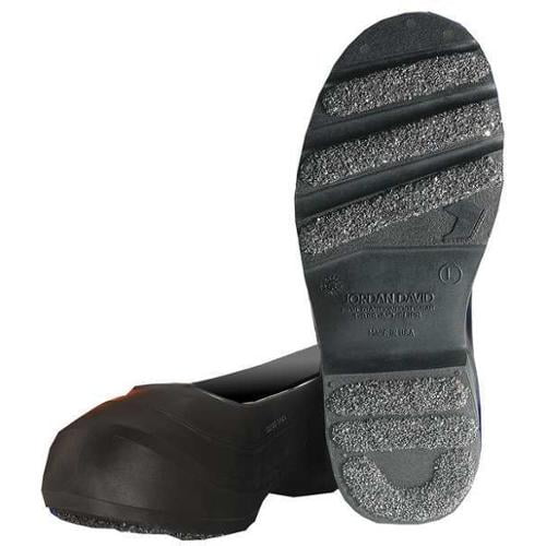 WINTER WALKING JD912-S Overshoes, Mens, S, Button Tab, Blk, PVC, 1PR by WINTER WALKING