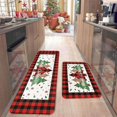 thumbnail image 1 of Feltree 2 Pcs Christmas Kitchen Rugs and Mats for Floor Non-Slip Backing Mat Merry Christmas Kitchen Decor Kitchen Rug Sets Xmas Decor (16x24in+16x48in), 1 of 7
