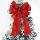 thumbnail image 4 of Adorno Navideño de Lazo | Colgante Rojo para Árbol de Navidad | Lazo Reutilizable con Marco de Acero Resistente a La Decoloración para Envolver Regalos | Decoración Navideña para Interiores y Exterio, 4 of 6