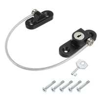 Uxcell Cabinet Locks Keyed 180mm Long String 55x16mm Black