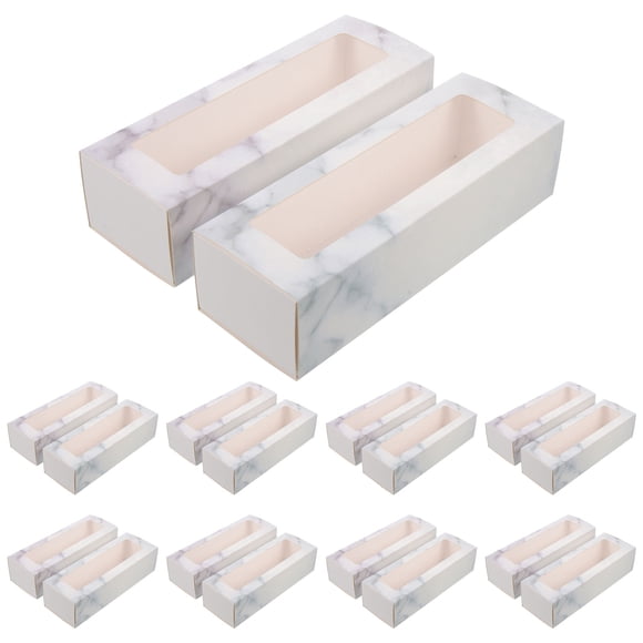 20pcs Rectangle Baking Box Paper Cake Box Dessert Packing Box Paper Macaron Box