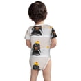 thumbnail image 5 of Daiia Dachshund Sitting in Bathtub Printed Unisex-Baby Short Sleeve Onesies Bodysuits Baby Climbing Clothes Soft and Comfortable Romper with Expandable Shoulder Design-6 Months, 5 of 8