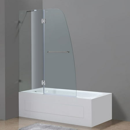 Aston Soleil 48 X 58 Hinged Completely Frameless Tub Height Aston Soleil 48 X 58 Hinged Completely Frameless Tub Height Shower