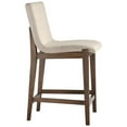 thumbnail image 5 of Home Square 26" Upholstered Counter Stool in Beige and Walnut - Set of 2, 5 of 8