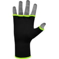 thumbnail image 4 of RDX, Hands wraps Inner Gloves, Half Finger Elasticated Bandages, Green, Large, 4 of 9