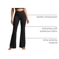 thumbnail image 4 of Pantalones CRZ YOGA Butterluxe Leggings Acampanados Cruzados Negro Talle L, 4 of 6