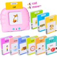 thumbnail image 1 of Tarjetas Flash parlantes, juguetes educativos para edades tempranas, máquina de lectura de aprendizaje preescolar para bebés, niños y niñas, regalo interactivo, 1 of 4
