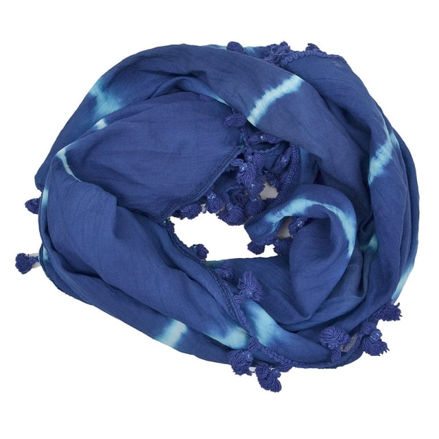 Bufanda Circle Wrap, colección XIIX Tie-Dye Blue