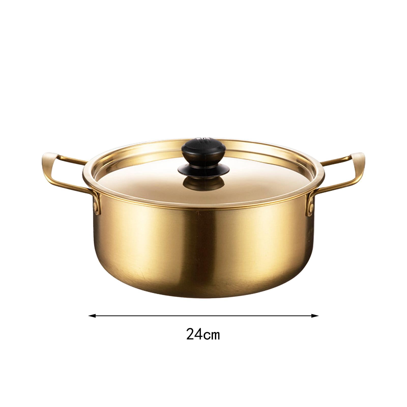 Fiocias Korea Ramen Pot Fast Heating Household Cookware Stockpot Instant Noodle Soup Pot 24cm