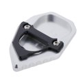 thumbnail image 4 of Placa de ampliación del caballete lateral de de cabra de la motocicleta para  Plata kusrkot Almohadilla de soporte para pie de moto, 4 of 6