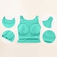 thumbnail image 6 of LIZUOJUN Under $8 Tank Tops for Women Built-in Bra Racerback Slim-Fit Camisole Sleeveless Casual Basic Tight T Shirts Trendy Workout Tops Athletic Running Gym Yoga Tops, Green, Camisole, XXXXL, 6 of 8