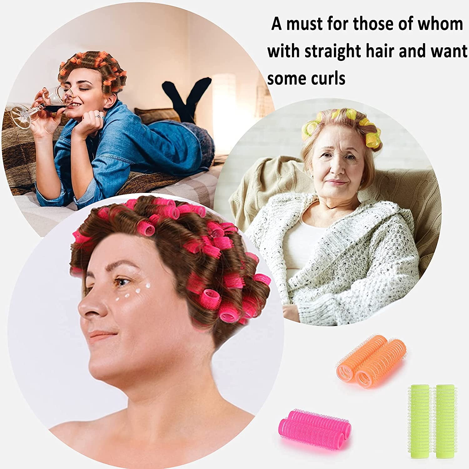 Hair Tools Cling Rollers. Self Grip Hair Roller Set. Volume Rollers For Curling And Styling. Use Wet Or Dry. Salon Hairdressing Curlers For Long Or Short Styling. (12 Pack X 32mm