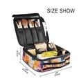 thumbnail image 3 of FORMRS Travel Makeup Bag Large Capacity Train Case Cosmetic Organizer with Adjustable Dividers, Art Geometric, 3 of 8