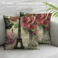 thumbnail image 3 of Wuche Hopyeer Vintage Romantic Paris Trip Classical Postcards Hot Air Balloons Kites Throw Pillow Covers Decor Europe Map Eiffel&nbsp;Tower&nbsp;Xmas Valentine&nbsp;Pillowcase for Sofa, 3 of 5