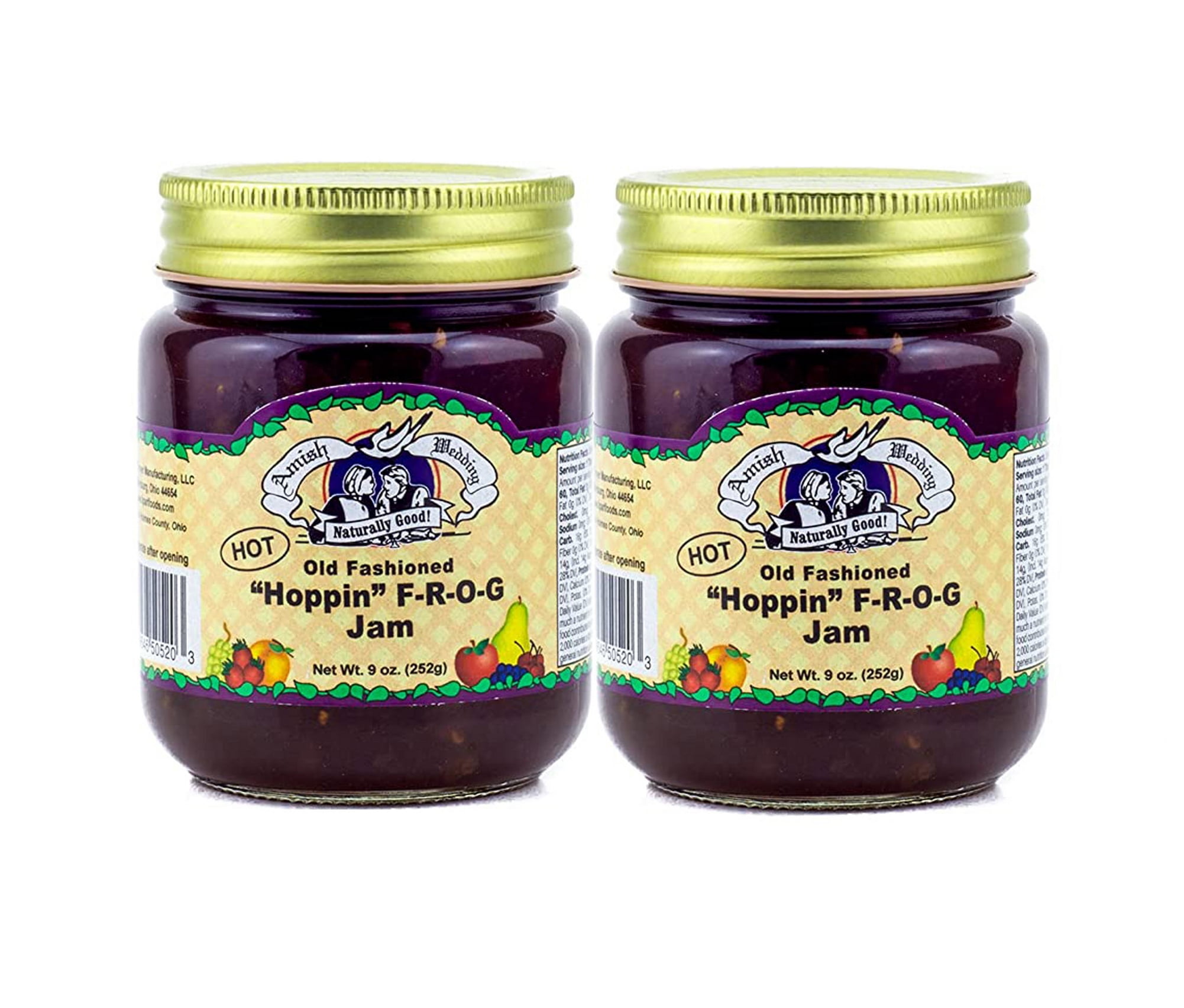 Amish Hoppin Frog Jam Non GMO Vegan All Natural Old Fashioned Taste 9