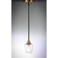 thumbnail image 3 of Maxim 96120CLBKSN 5 in. Goblet One-Light Mini Pendant Ceiling Light, Black & Satin Nickel, 3 of 5