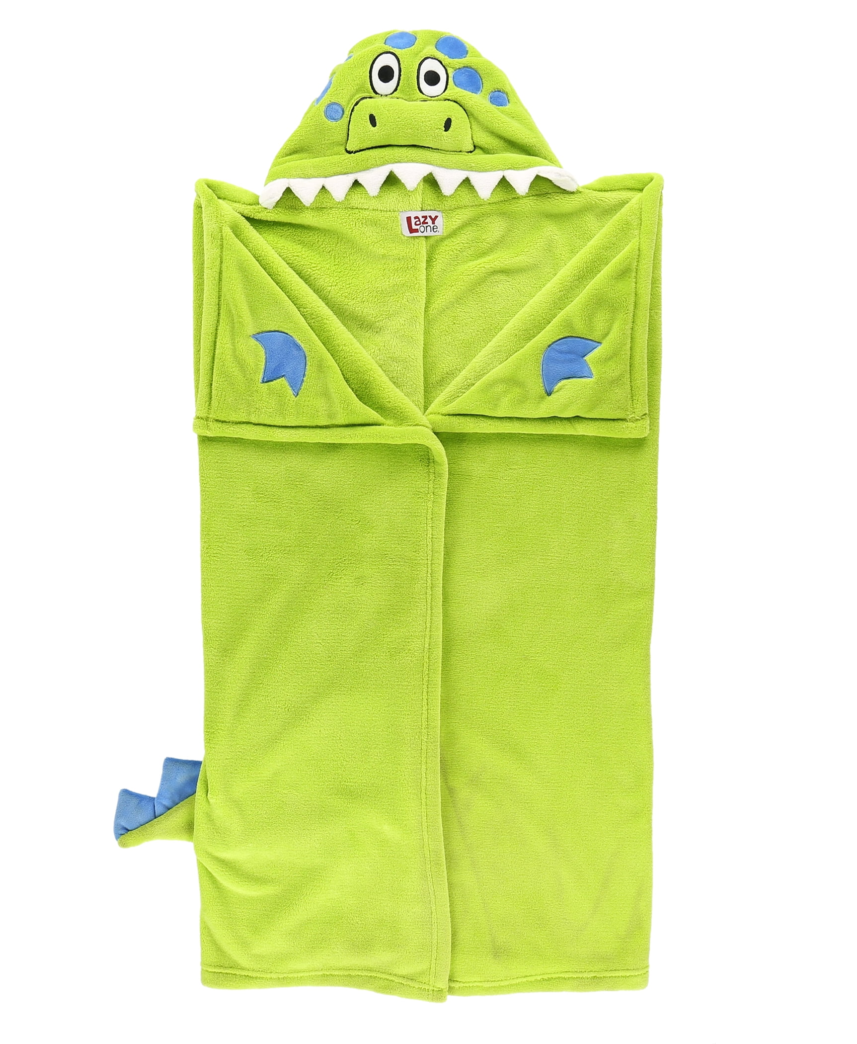 LazyOne Wearable Hooded Blanket for Kids, Animal Hooded Blanket (Dino Blanket)
