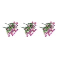 thumbnail image 3 of Wosthever Flores artificiales de plástico, plantas falsas para exteriores, resistentes a los rayos , cabezas de ramas falsas, ramo de negocios, Type1 NO1, 3 of 6