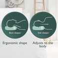 thumbnail image 5 of Almohada ortopédica ajustable con contorno, almohada ergonómica para el cuello cervical para quienes duermen de lado, almohada de espuma viscoelástica de rebote lento y refrescante, alivia el dolor, 5 of 5