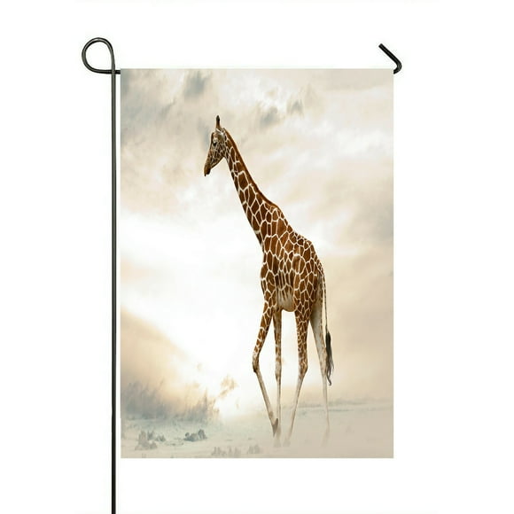 EREHome Giraffe walking desert island Outdoor Flag Home Party Garden Decor 28x40 Inch