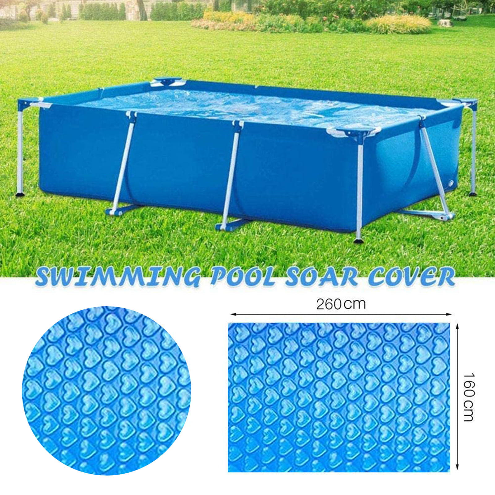 High Quality Round Pool Solar Cover 10, 10 Foot Above Ground Pool Cover Reel
