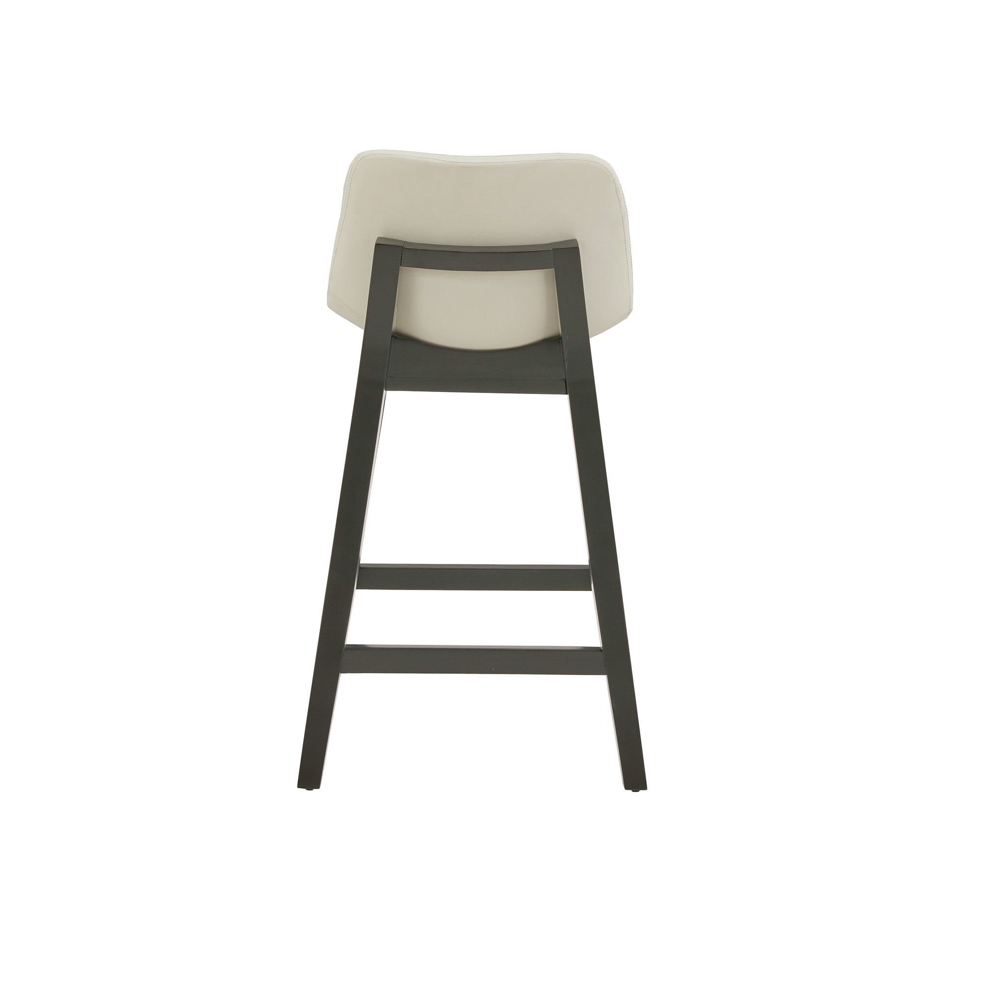 Weston Home Egleston Square Low Back Counter Height Chair, White (Set of 2)