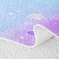 thumbnail image 5 of Erosebridal Mermaid Shell Twin Quilt Set,Ocean Fish Tail Stars Twin Coverlet Set For Girls,2-Piece, 5 of 7