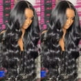 thumbnail image 5 of YSGFHGJW Wigs Human Hair,Long Roll Curly Hair Middle Score Wig Fashion Natural Wig High Temperature Wire 30in Long Wig For Women Daily Life,Black, 5 of 7