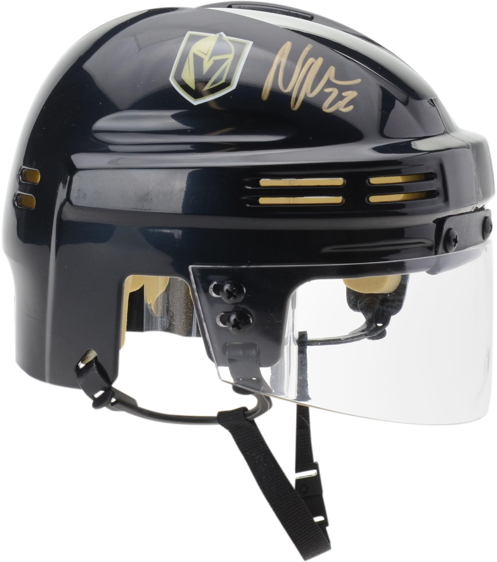 Nick Holden Vegas Golden Knights Autographed Black Mini ...