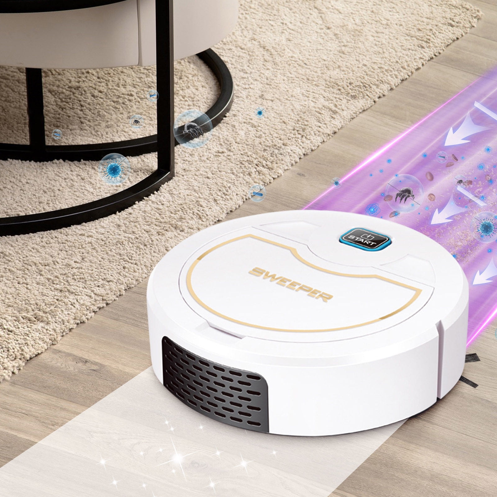Matoen Robot Vacuum and Mop Combo, LiDAR Navigation, Robotic Vacuum Cleaner, Smart Mapping for Pet Hair, Hard Floor, Carpet