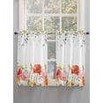 thumbnail image 5 of Pink Yellow Floral Living Room Curtains 2 Panel, Spring Flowers Elegant Botanical Cafe Window Treatment, Farmhouse Bedroom Bathroom Kitchen Curtains Drapes 104"x45", 5 of 6