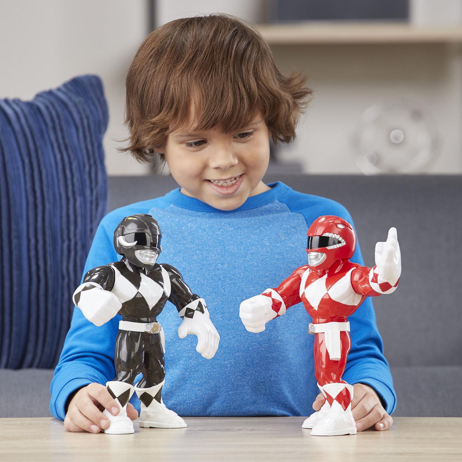Playskool Heroes Mega Mighties Power Rangers Black Ranger 10-inch Figure