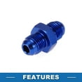 thumbnail image 6 of Unique Bargains Male Flare Reducer Hose Fitting Adapter AN6-AN6 Fuel Line Connector Aluminum Blue, 6 of 6