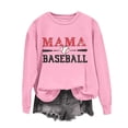thumbnail image 4 of Uootdi Hauts Boho pour Femmes Col Rond Mama Imprimé Baseball Rassemblements Sportifs Usage Quotidien Chandails en Molleton Confortables Cardigans Cadeau, 4 of 5