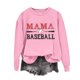 thumbnail image 2 of Camiseta con Capucha Suelta de Moda Impresa de Manga Larga para las Mujeres, Camisetas de Manga Larga para las Mujeres Túnica de Cuello Redondo Casual para Leggings, 2 of 5