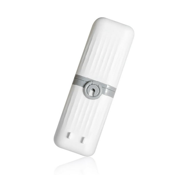 Matsuzay Estuche para cepillos de Montado en la pared Contenedor de de simple Soporte para cepillos de Herramienta sanitaria Almacenamiento y organización del hogar blanco Matsuzay HA028147-01