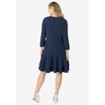 thumbnail image 2 of Roaman's Women's Plus Size Ruffle-Detailed Dress, 2 of 3
