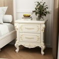 thumbnail image 2 of WIAWG Nightstand with 2 Drawers,French Provincial Furniture Bedside Table , Sofa End Tables,White, 2 of 12