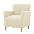 thumbnail image 4 of SHANNA Banquet Armchair Slipcovers, Knitted Jacquard Chair Covers with Arms for Living Room, NonSlip Dog Pet Friendly Furniture Protector, Beige, 4 of 11