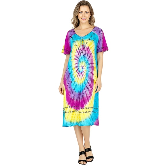 HAPPY BAY Women's Summer Relaxed Pullover House Wear Dresses M-L 2968